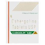Cabgolin 0.25、ジェネリックドスティネックス　Dostinex、カベルゴリン　0.25mg　箱